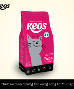 Keos Thức ăn hỗn hợp cho mèo trưởng thành vị cá ngừ 7KG: Túi 350 gr x 20